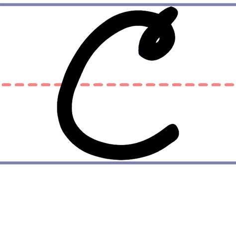 cursive c uppercase.